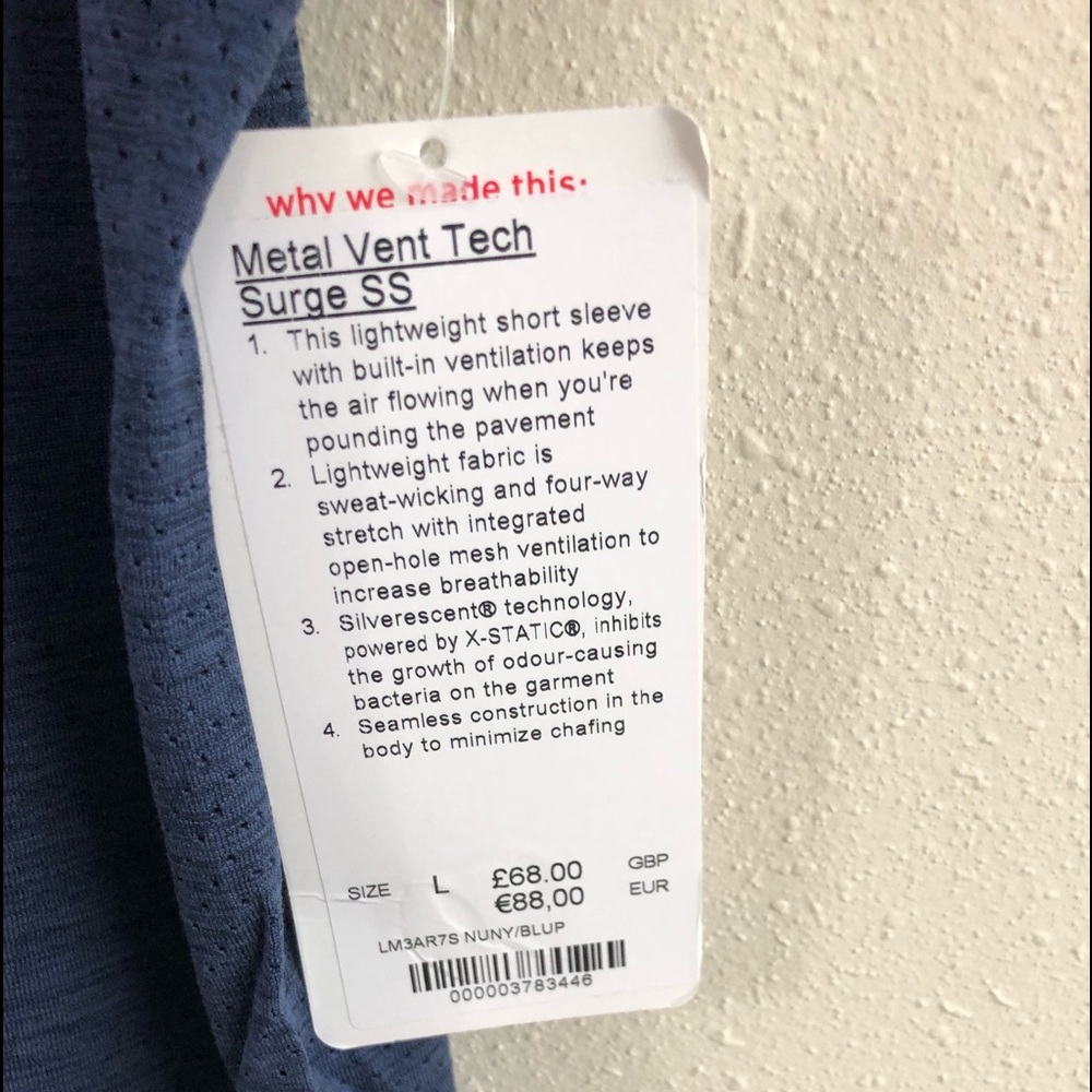 Men’s Lululemon Metal Tech Tee - Picture 7 of 8